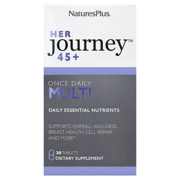 NaturesPlus, Her Journey™ 45+, Once Daily Multi, 30 Tablets — product photo 1