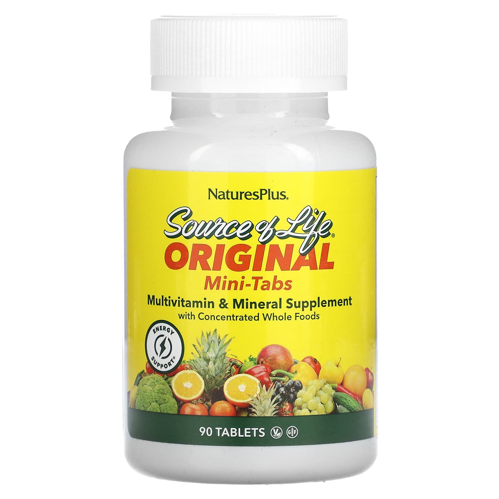 NaturesPlus, Source of Life, Original MiniTabs, MultiVitamin & Mineral Supplement with