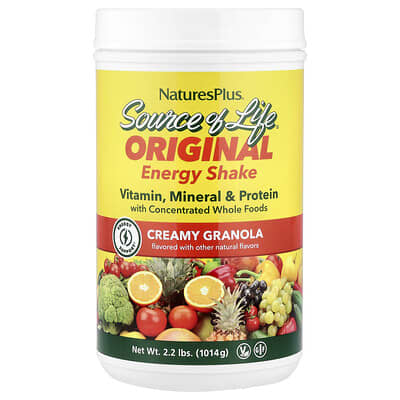 NaturesPlus, Source of Life®, Original Energy Shake, Creamy Granola, 2.2 lbs (1,014 g)