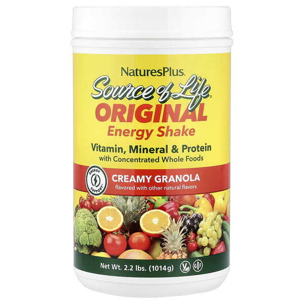 NaturesPlus, Source of Life®, Original Energy Shake, Creamy Granola, 2.2 lbs (1,014 g) — product photo 1