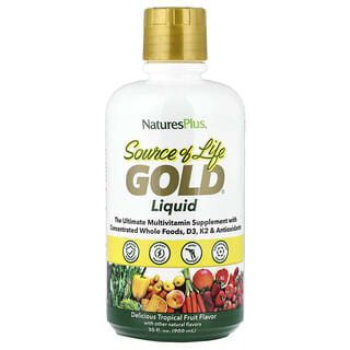 NaturesPlus, Source of Life®, Gold Liquid, Tropical Fruit, 30 fl oz (887.10 ml)