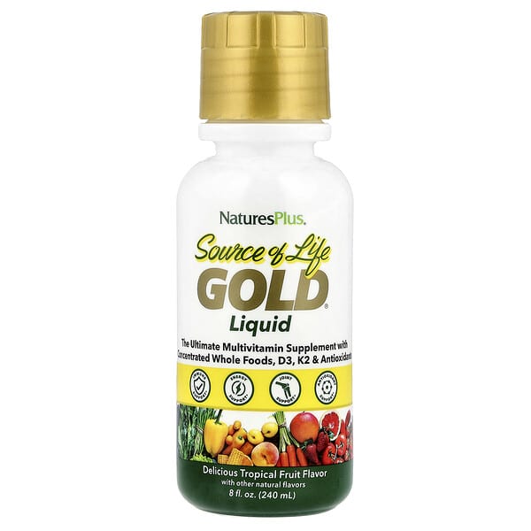 Source of Life, Gold® Liquid, Tropical Fruit, 8 fl oz (240 ml)
