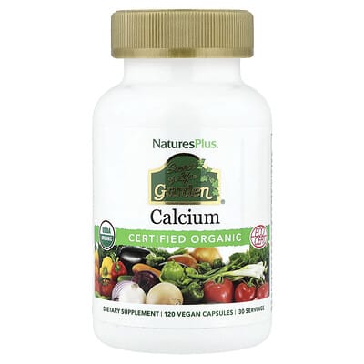 NaturesPlus, Source of Life®, Garden®, Calcium, 120 Vegan Capsules