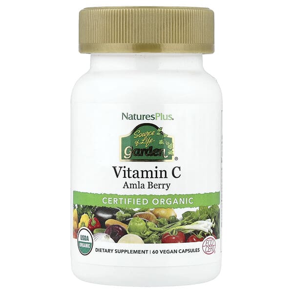 Source of Life Garden®, Vitamin C, Amla Berry, 60 Vegan Capsules