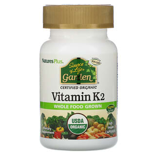 NaturesPlus, Source of Life, Garden, Vitamin K2, 60 Vegan Caps
