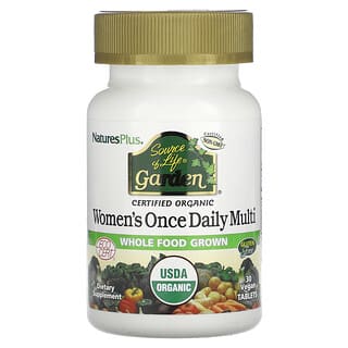 NaturesPlus, Source of Life Garden, Multivitamin für Frauen, 30 vegane Tabletten