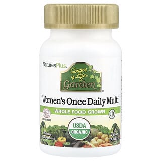 NaturesPlus, Source of Life Garden, Suplemento multivitamínico de una vez al día para mujeres, 30 comprimidos veganos