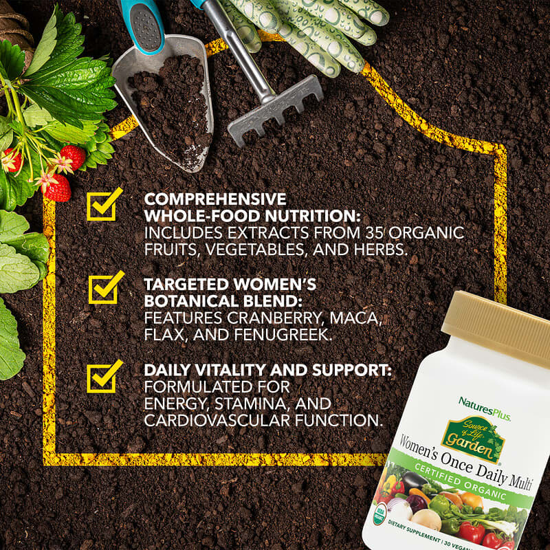 Source of Life® Garden, Women's Once Daily Multi, 30 Vegan Tablets
