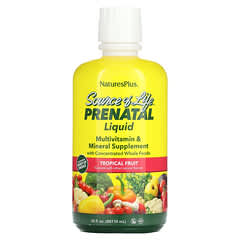 NaturesPlus, Source of Life, Prenatal Liquid, Tropical Fruit, 30 fl oz (887.10 ml)