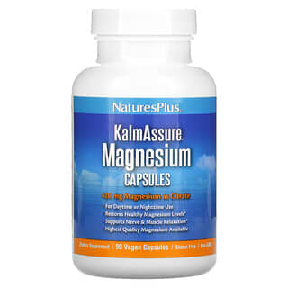 NaturesPlus, KalmAssure, Magnesio, 140 mg, 90 cápsulas veganas