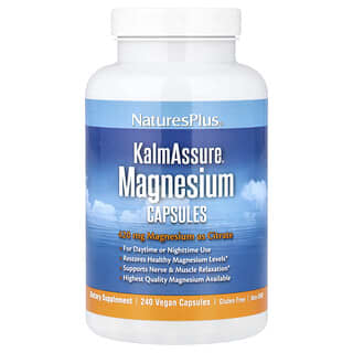 NaturesPlus, KalmAssure, Magnesium, 240 Vegan Capsules (105 mg per Capsule)