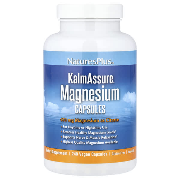 KalmAssure®, Magnesium, 240 Vegan Capsules (105 mg Per capsule)