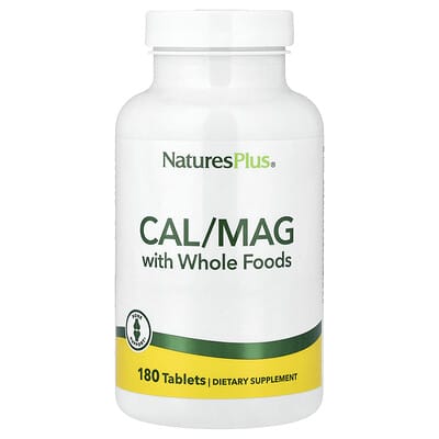 NaturesPlus, Cal/Mag with Whole Foods, 180 Tablets