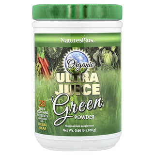 ناتشرز بلاس‏, مسحوق ®Ultra Juice Green العضوي، 0.66 رطل (300 جم)