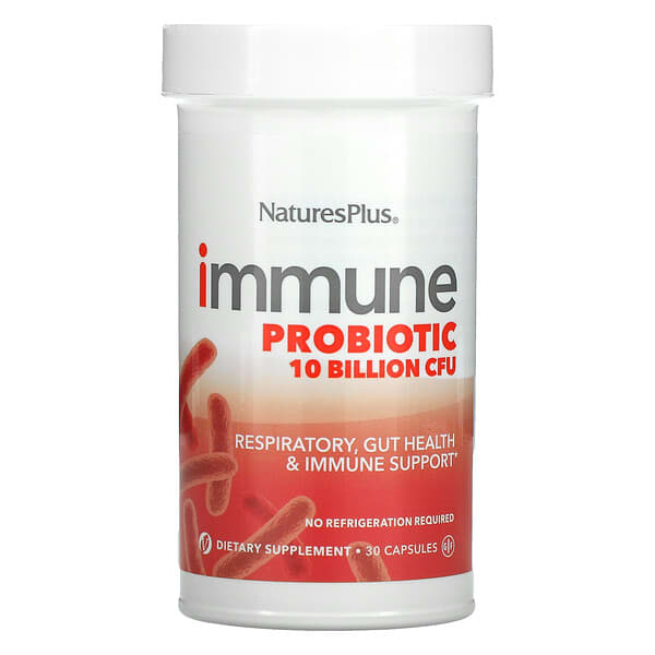 NaturesPlus, Probiotik Kekebalan Tubuh, 10 Miliar CFU, 30 Kapsul