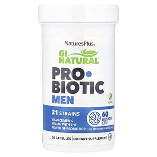 NaturesPlus, GI Natural, Probiotic Men, 60 Milliarden KBE, 30 Kapseln