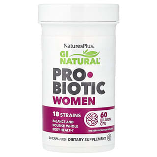 NaturesPlus, GI Natural® Probiotic Women, 30 Capsules