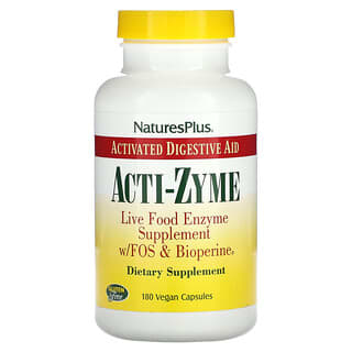 NaturesPlus, Acti-Zyme, 180 capsules vegan