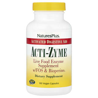 NaturesPlus, Acti-Zyme, 180 Vegan Capsules