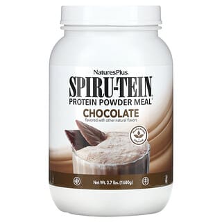 NaturesPlus‏, Spiru-Tein, אבקת חלבון, בטעם שוקולד, 1,680 גרם (3.7 ליברות)