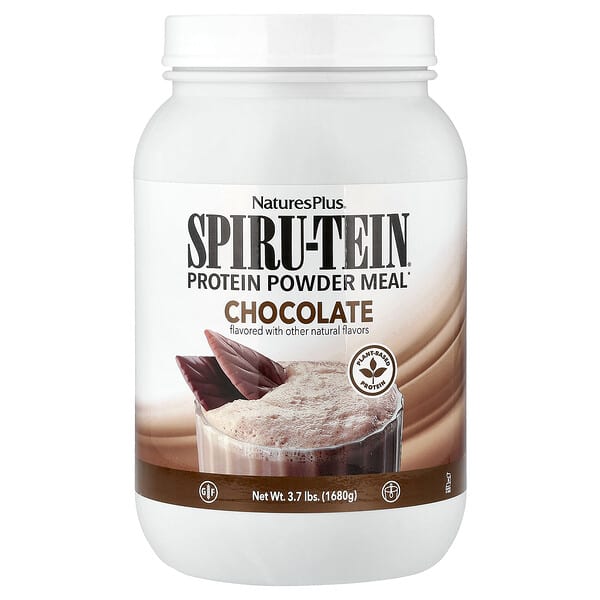 NaturesPlus Spiru-Tein®, Protein Powder Meal, Chocolate, 3.7 lbs (1,680 g)