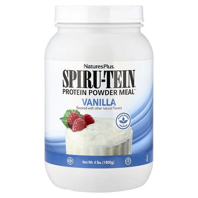 NaturesPlus, Spiru-Tein®, Protein Powder Meal Replacement, Vanilla, 4 lbs (1,800 g)