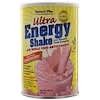Ultra Energy Shake, Sensational Strawberry, 0.80 lbs (363 g)
