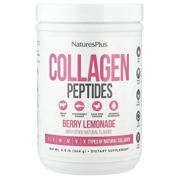 NaturesPlus Collagen Peptides, Berry Lemonade, 0.8 lbs (364 g)