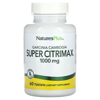 NaturesPlus, Гарциния камбоджийская супер цитримакс, 1000 мг, 60 таблеток