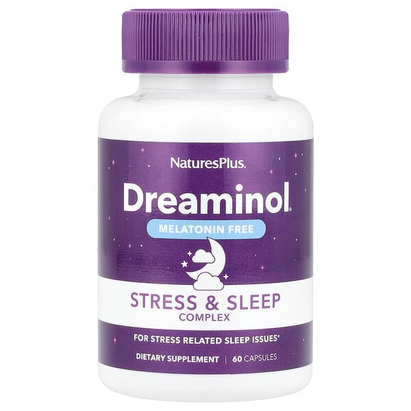 Dreaminol®, Stress & Sleep Complex, Melatonin Free, 60 Capsules