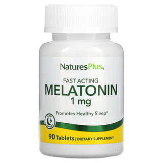 NaturesPlus, Melatonina de acción rápida, 1 mg, 90 comprimidos