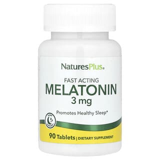 NaturesPlus, Бързодействащ мелатонин, 3 mg, 90 таблетки