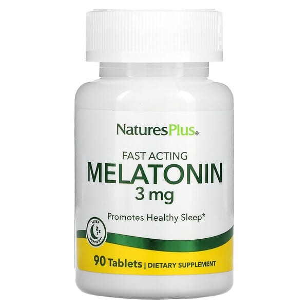 NaturesPlus, Schnell wirkendes Melatonin, 3 mg, 90 Tabletten