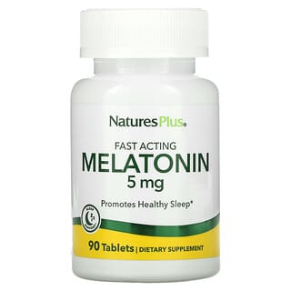 NaturesPlus, Melatonina, 5 mg, 90 comprimidos