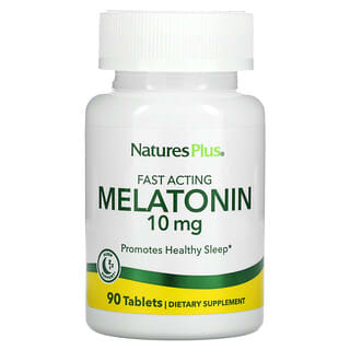 NaturesPlus, Melatonina, 10 mg, 90 compresse