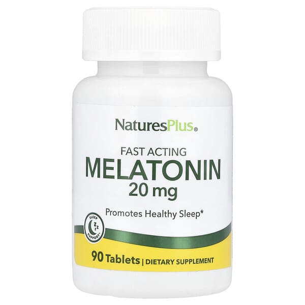 NaturesPlus, Melatonin, 20 mg, 90 Tablets