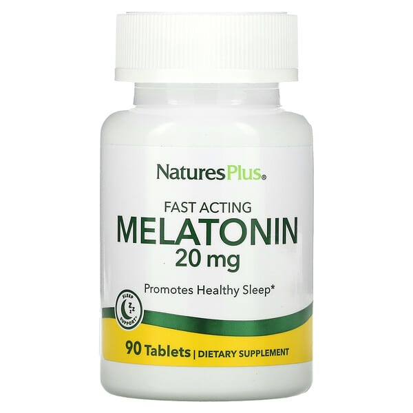 NaturesPlus, Melatonin, 20 mg, 90 Tablets
