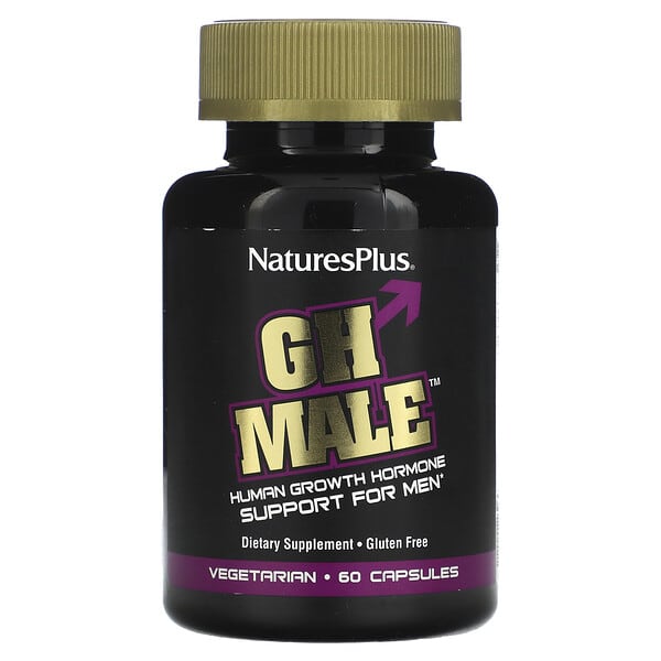 NaturesPlus, GH Male（GHメイル）、Human Growth Hormone Support for Men、ベジカプセル60粒