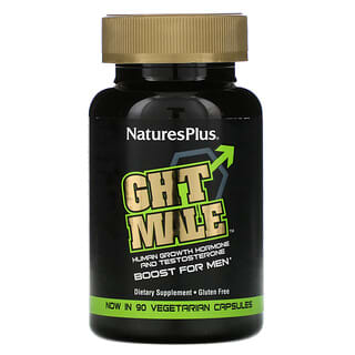 NaturesPlus, GH Male, hormona humana de crecimiento para hombres, 60 cápsulas