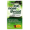 Adult's Ear, Nose & Throat Lozenges, Natural Tropical Cherry Berry, 60 Lozenges