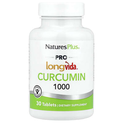 NaturesPlus, Pro Longvida® Curcumin 1000, 1000 mg, 30 Tablets