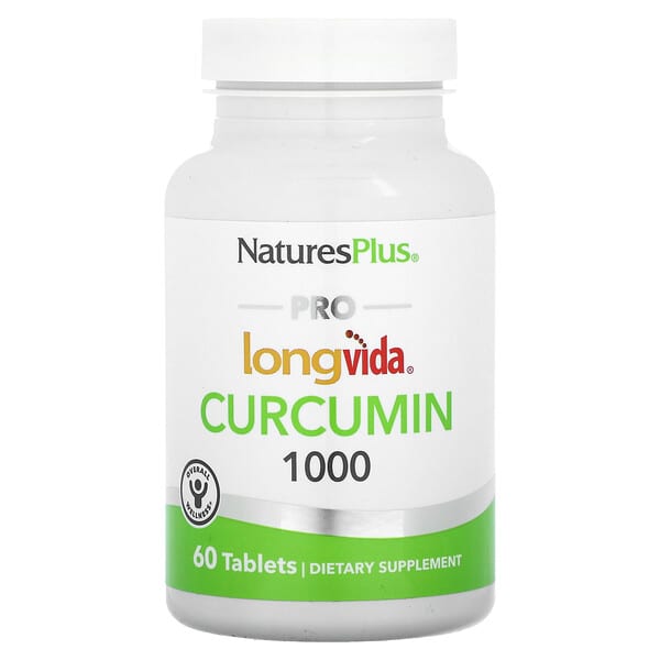 NaturesPlus Pro Longvida Curcumin 1000, 1,000 mg, 60 Tablets
