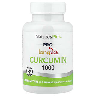 NaturesPlus (네이처스플러스), 프로 Longvida®, 커큐민 1000, 미니 정제 60정(1정당 500mg)
