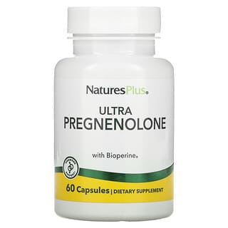 NaturesPlus, Ultra Pregnenolone com Bioperine, 60 Cápsulas