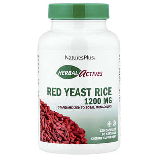 NaturesPlus, Kruidenextract, rode gistrijst, 120 capsules (600 mg per capsule)