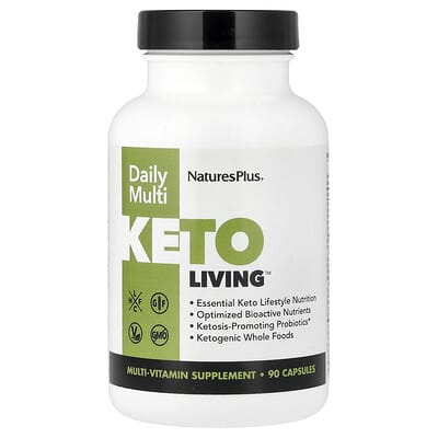 NaturesPlus, Keto Living™, Daily Multivitamin, 90 Capsules