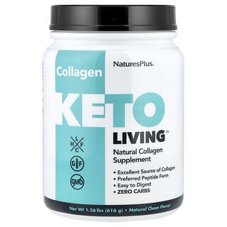 ناتشرز بلاس‏, KetoLiving ™ ، كولاجين طبيعي ، 1.36 رطل (616 جم)