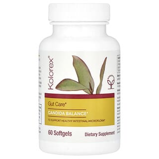 Kolorex, Gut Care, Candida Balance, 60 Softgels