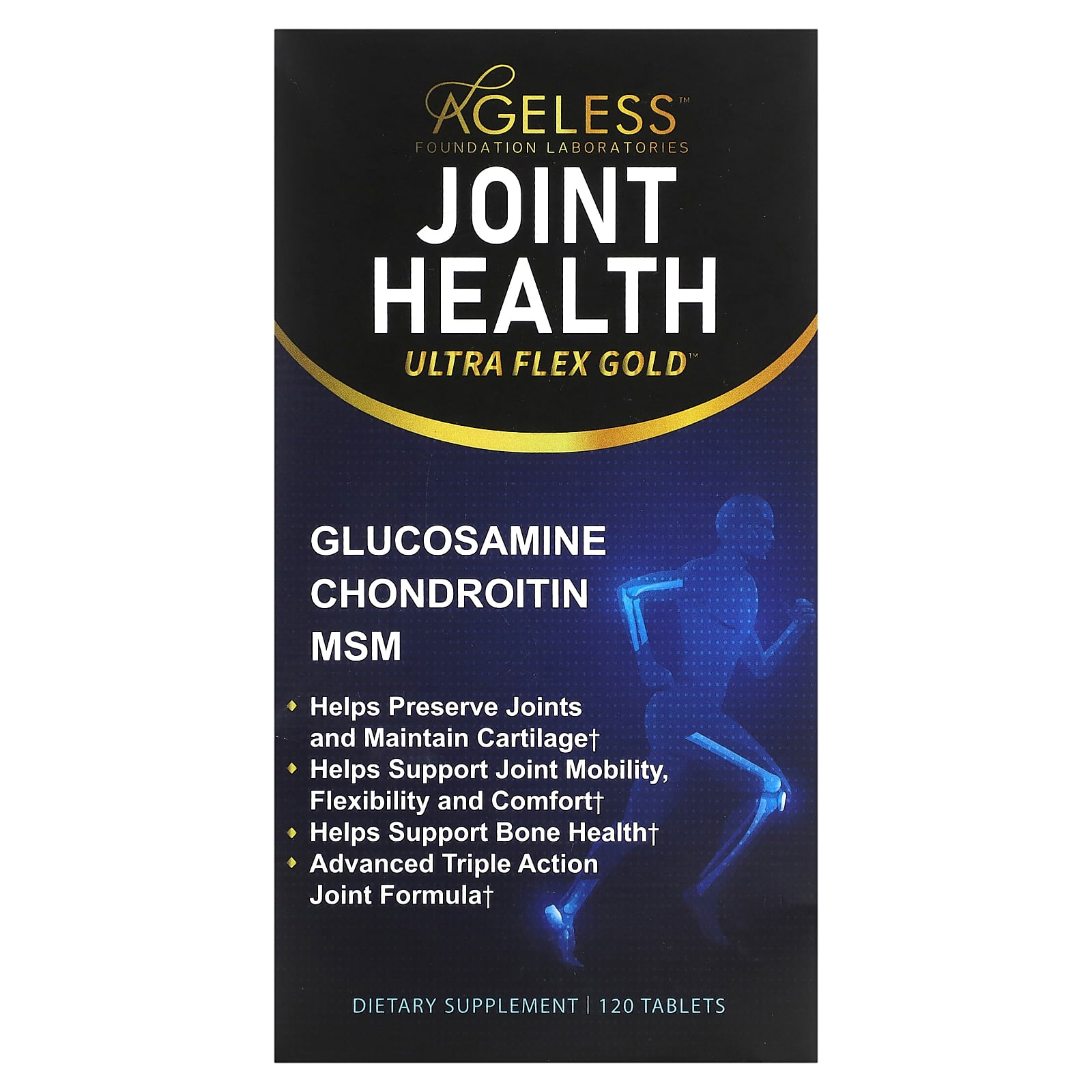 Ageless Foundation Laboratories, Ultra Flex Gold, Joint Health, 120 Tablets