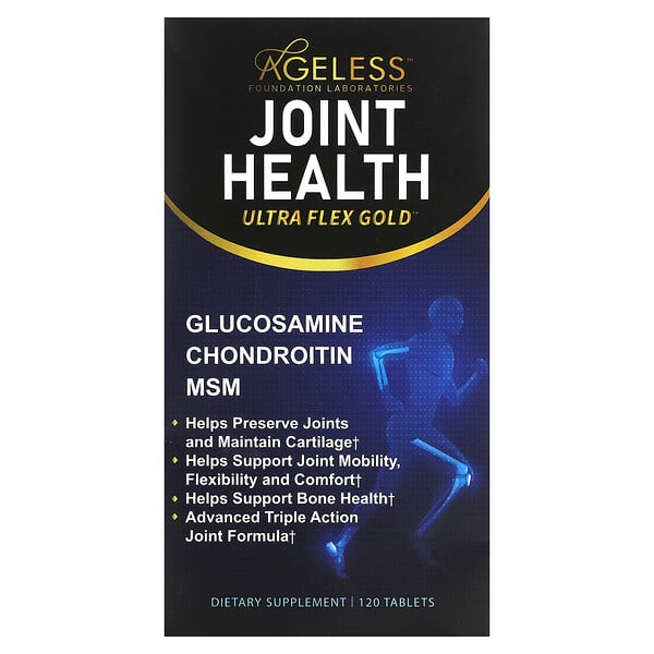 Ageless Foundation Laboratories, Ultra Flex Gold, Joint Health, 120 Tablets